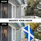 G128 Combo Pack: 6 Feet Tangle Free Spinning Flagpole (White) Scotland Scottish Flag 3x5 ft Printed 150D Brass Grommets (Flag Included) Aluminum Flag Pole
